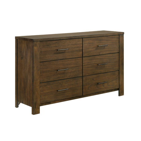 Sullivan Brown 5-Piece Bedroom Set (Queen Bed, Nightstand, Dresser, Mirror, Chest) from Homelegance - Luna Furniture