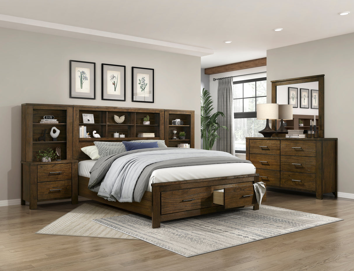 Theodora Pearl White Queen Bed from Homelegance - Luna Furniture