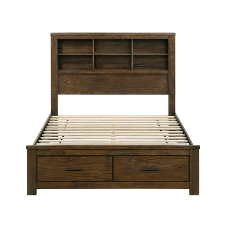 Sullivan Brown Wall Platform Bedroom Set from Homelegance - Luna Furniture