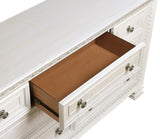 Theodora Pearl White 4pc Set (QB+NS+DR+MR) from Homelegance - Luna Furniture