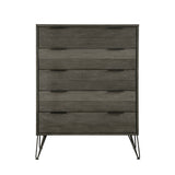 Urbanite Gray 5-Piece Bedroom Set (Queen Bed, Nightstand, Dresser, Mirror, Chest) from Homelegance - Luna Furniture