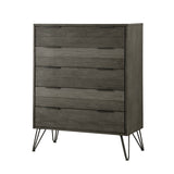 Urbanite Gray 5-Piece Bedroom Set (Queen Bed, Nightstand, Dresser, Mirror, Chest) from Homelegance - Luna Furniture
