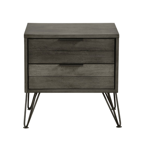 Urbanite Gray 5-Piece Bedroom Set (Queen Bed, Nightstand, Dresser, Mirror, Chest) from Homelegance - Luna Furniture
