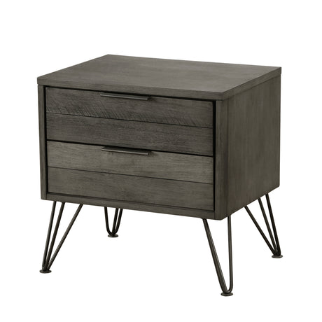 Urbanite Gray 5-Piece Bedroom Set (Queen Bed, Nightstand, Dresser, Mirror, Chest) from Homelegance - Luna Furniture