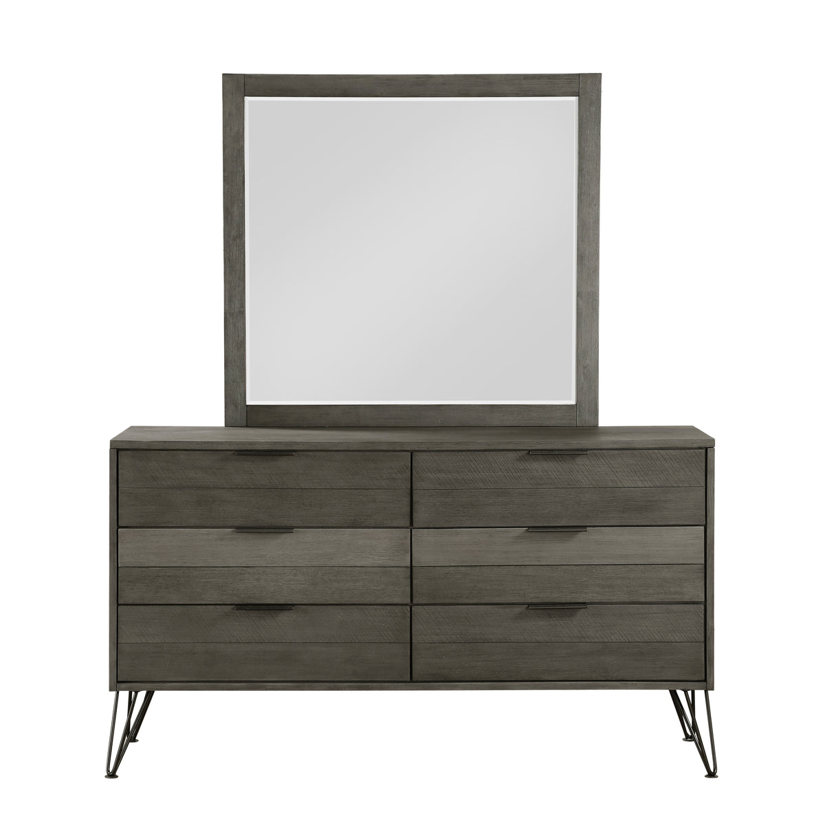 Tamsin Silver/Gray Metallic Queen LED Upholstered Storage Platform Bed