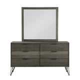 Tamsin Silver/Gray Metallic Queen LED Upholstered Storage Platform Bed