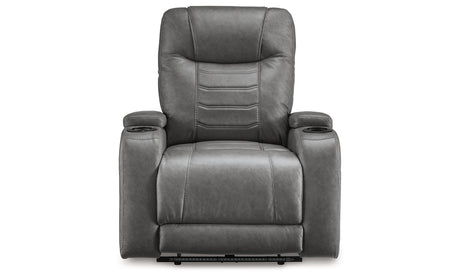 Schooner Rocks Slate Power Recliner from Ashley Furniture - Luna Furniture