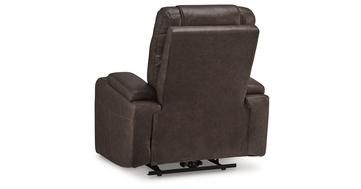 Schooner Rocks Umber Power Recliner from Ashley Furniture - Luna Furniture