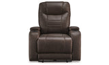Schooner Rocks Umber Power Recliner from Ashley Furniture - Luna Furniture