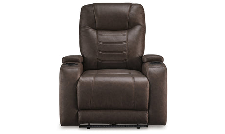 Schooner Rocks Umber Power Recliner from Ashley Furniture - Luna Furniture