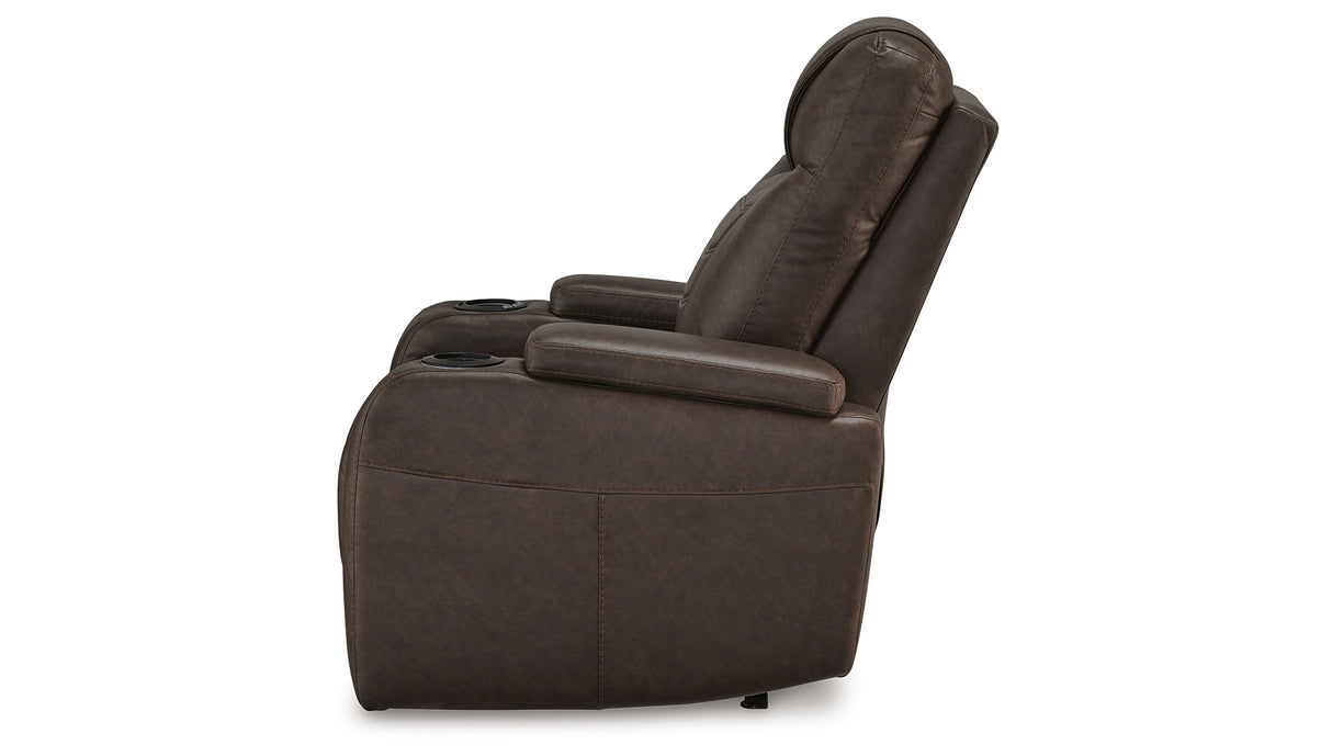 Schooner Rocks Umber Power Recliner from Ashley Furniture - Luna Furniture