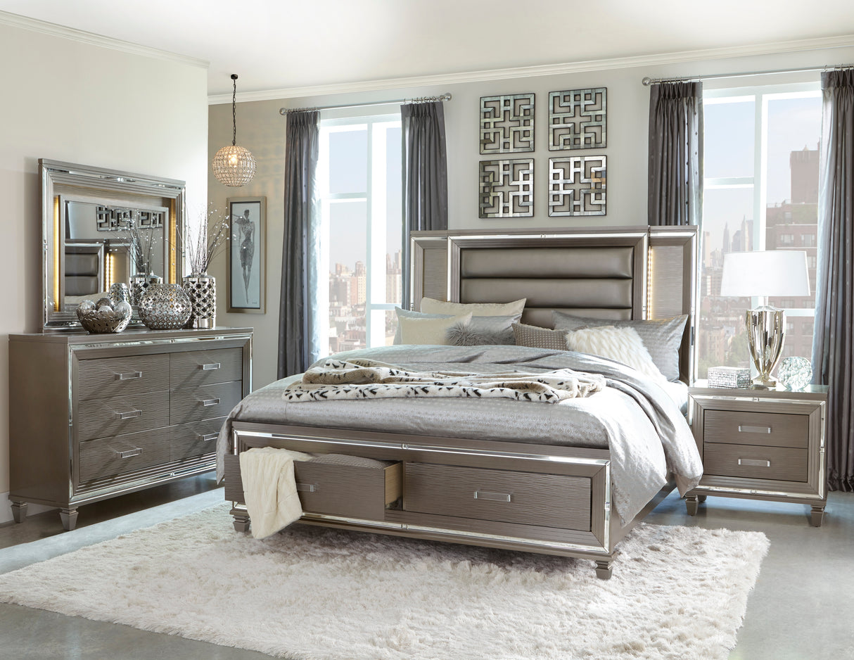 Tamsin Silver/Gray Metallic Dresser from Homelegance - Luna Furniture