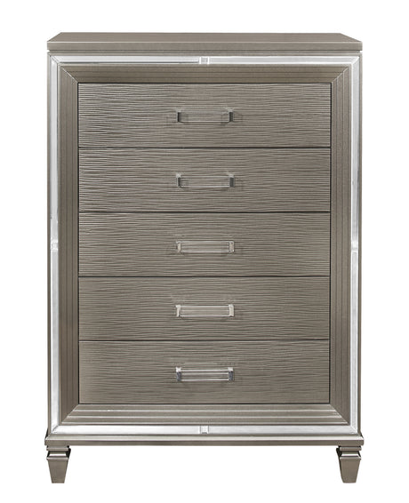 Tamsin Silver/Gray Metallic Dresser from Homelegance - Luna Furniture