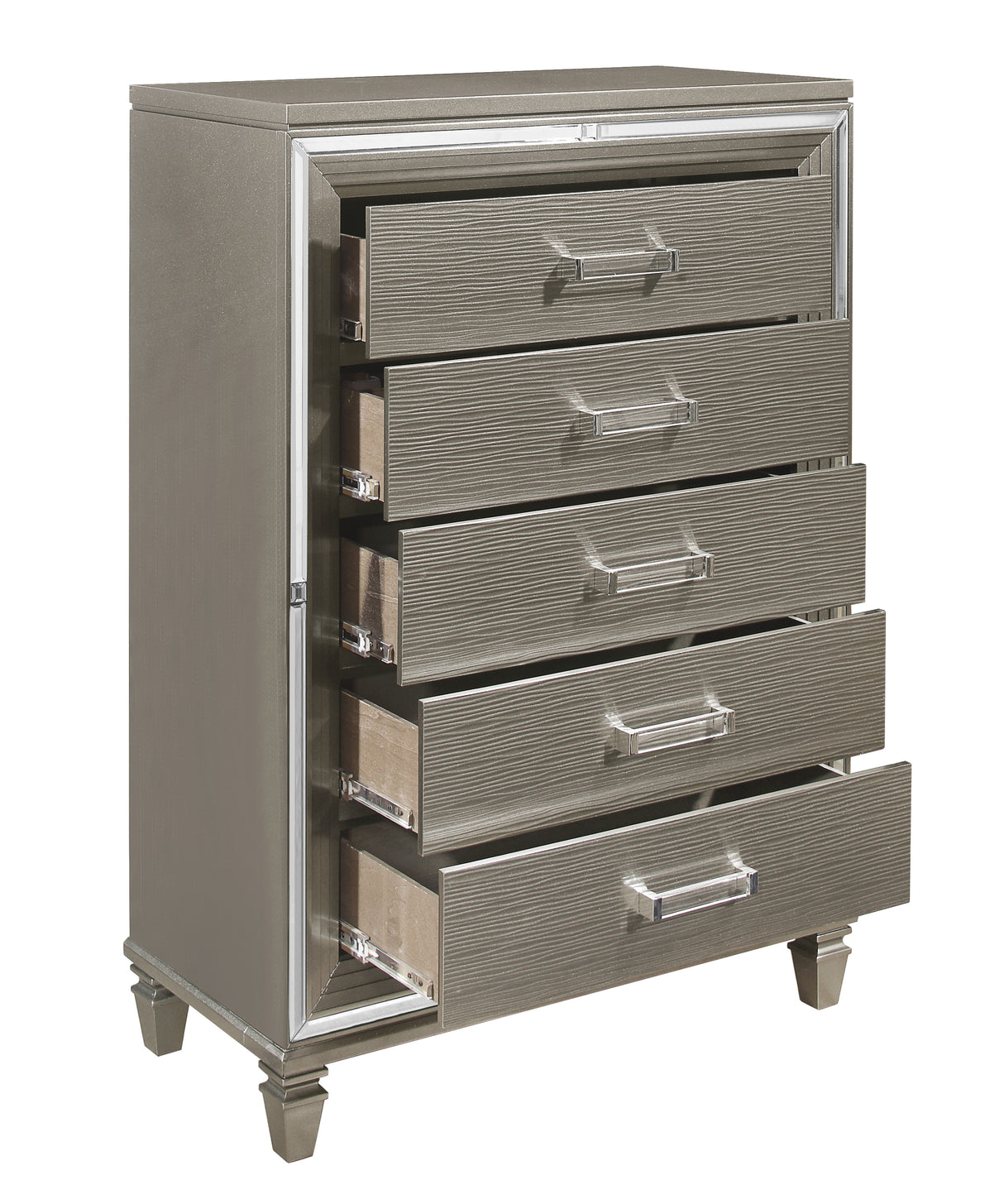 Tamsin Silver/Gray Metallic Dresser from Homelegance - Luna Furniture