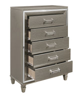 Tamsin Silver/Gray Metallic Dresser from Homelegance - Luna Furniture