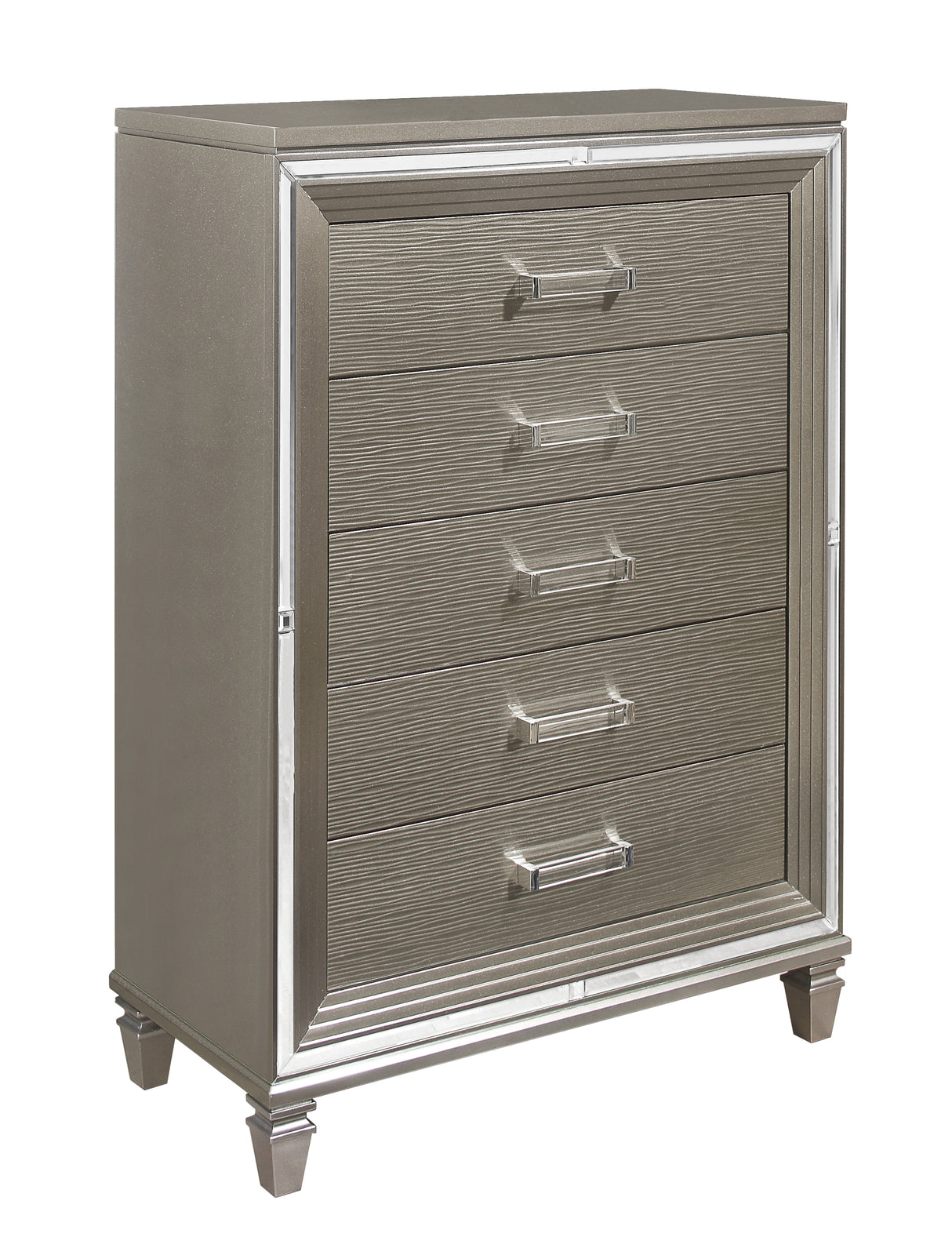 Tamsin Silver/Gray Metallic Dresser from Homelegance - Luna Furniture
