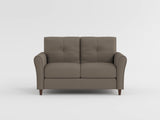 Dunleith Light Brown Velvet Loveseat from Homelegance - Luna Furniture