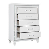 Tamsin White Vanity Dresser with Mirror from Homelegance - Luna Furniture