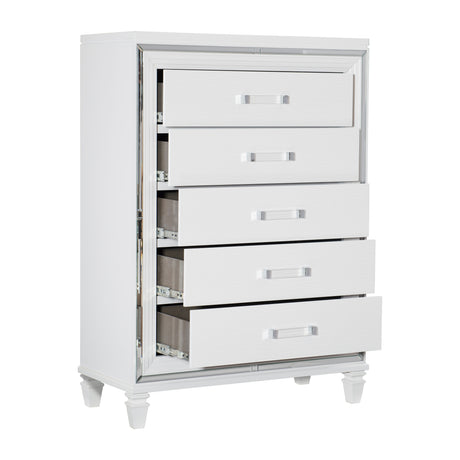 Tamsin White Vanity Dresser with Mirror from Homelegance - Luna Furniture
