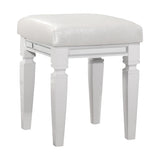 Tamsin White 4-Piece Bedroom Set (Queen Bed, Nightstand, Dresser, Mirror) from Homelegance - Luna Furniture