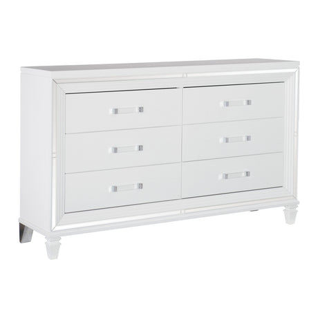 Tamsin White Vanity Dresser with Mirror from Homelegance - Luna Furniture