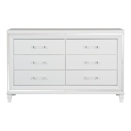 Tamsin White Vanity Dresser with Mirror from Homelegance - Luna Furniture