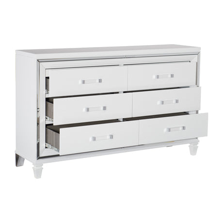 Tamsin White Vanity Dresser with Mirror from Homelegance - Luna Furniture
