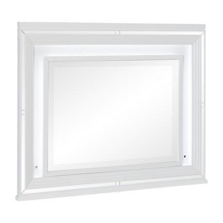 Tamsin White Vanity Dresser with Mirror from Homelegance - Luna Furniture
