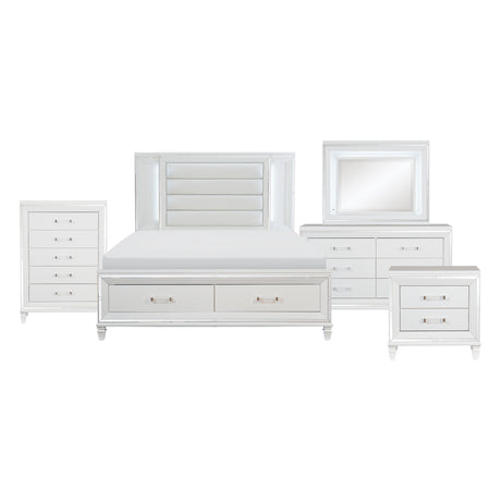 Tamsin White Vanity Dresser with Mirror from Homelegance - Luna Furniture