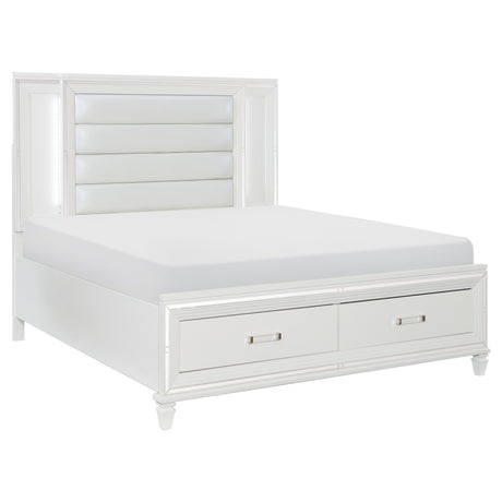 Tamsin White Vanity Dresser with Mirror from Homelegance - Luna Furniture
