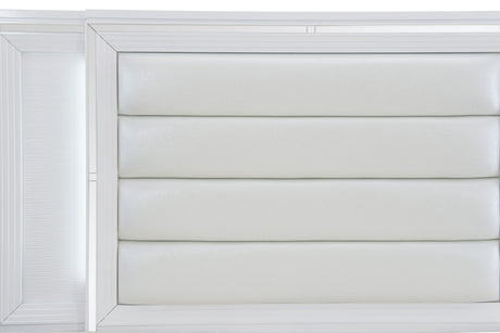 Tamsin White Vanity Dresser with Mirror from Homelegance - Luna Furniture
