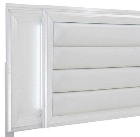Tamsin White Vanity Dresser with Mirror from Homelegance - Luna Furniture