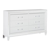 Tamsin White 5-Piece Bedroom Set (Queen Bed, Nightstand, Dresser, Mirror, Chest) from Homelegance - Luna Furniture