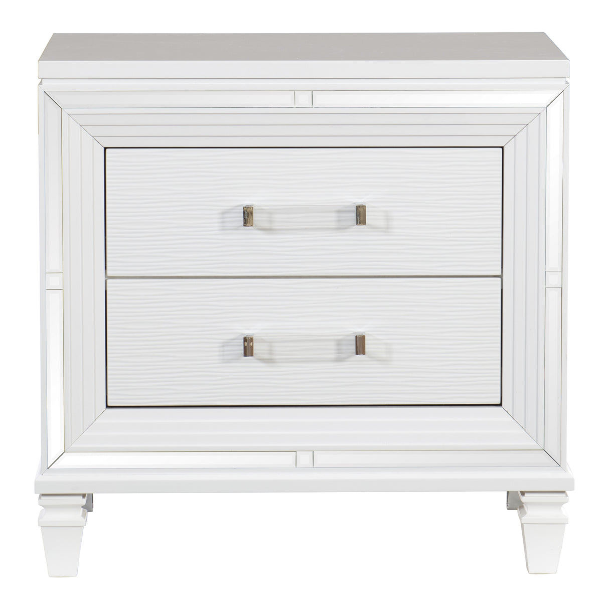 Tamsin White 5-Piece Bedroom Set (Queen Bed, Nightstand, Dresser, Mirror, Chest) from Homelegance - Luna Furniture