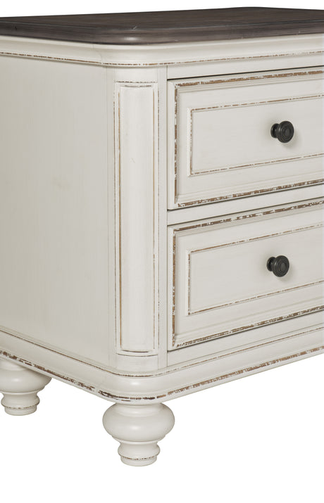 Baylesford Antique White Nightstand from Homelegance - Luna Furniture