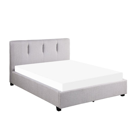 Aitana Gray Full Platform Bed with Storage Drawer from Homelegance - Luna Furniture