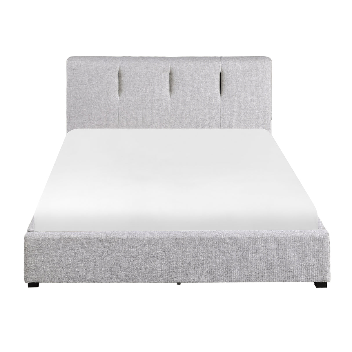 Aitana Gray Eastern King Platform Bed with Storage Drawer from Homelegance - Luna Furniture