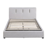 Aitana Gray Eastern King Platform Bed with Storage Drawer from Homelegance - Luna Furniture