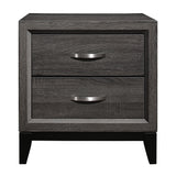 Davi Gray 5-Piece Bedroom Set (Queen Bed, Nightstand, Dresser, Mirror, Chest) from Homelegance - Luna Furniture