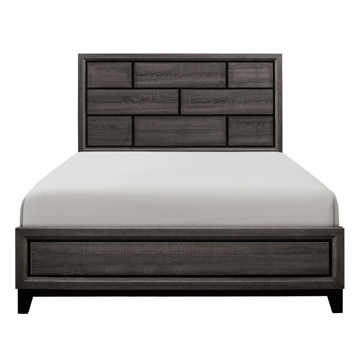 Davi Gray Full Panel Bed from Homelegance - Luna Furniture