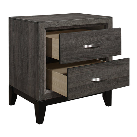 Davi Gray Nightstand from Homelegance - Luna Furniture