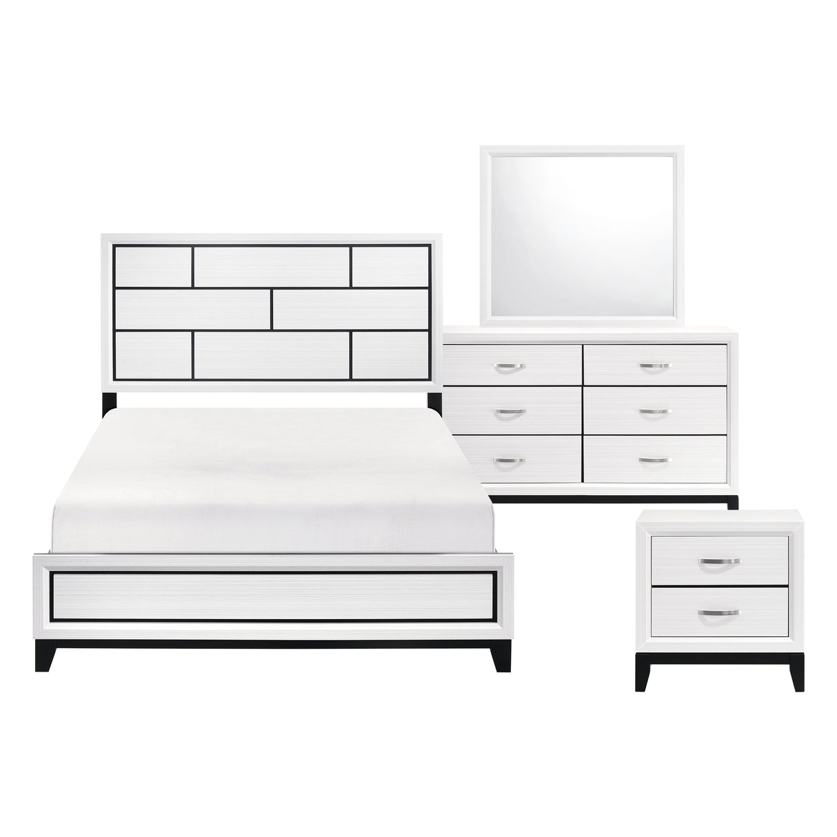 Davi White Dresser from Homelegance - Luna Furniture