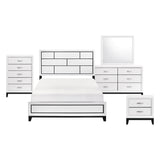 Davi White Queen Bed from Homelegance - Luna Furniture