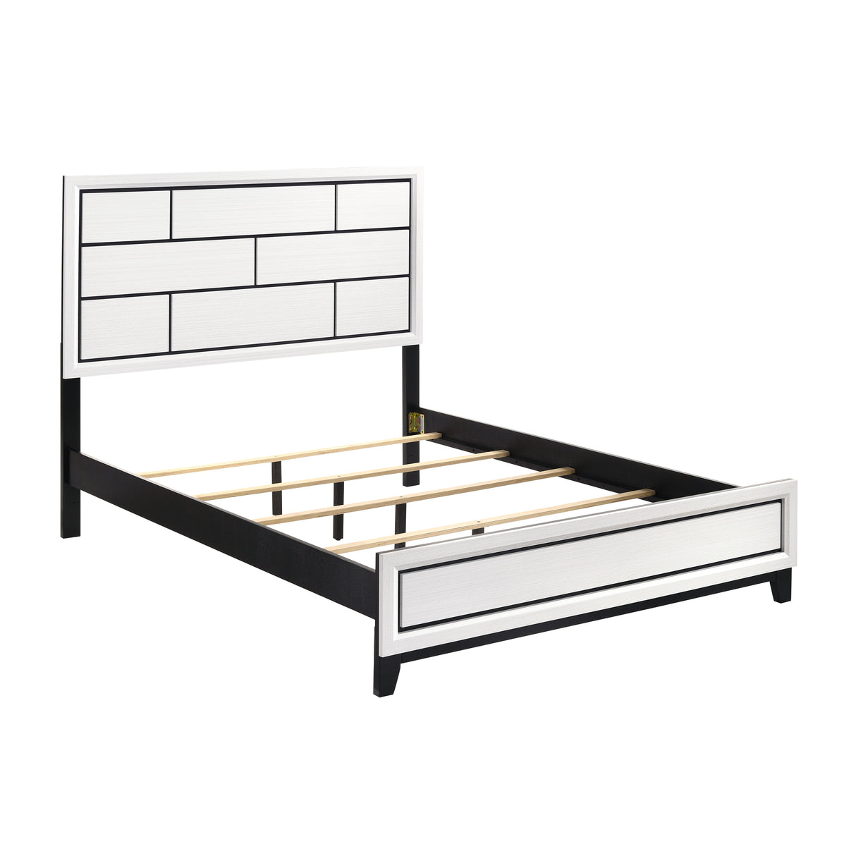 Davi White California King Panel Bed from Homelegance - Luna Furniture