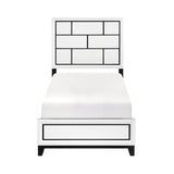 Davi White King Panel Bed from Homelegance - Luna Furniture