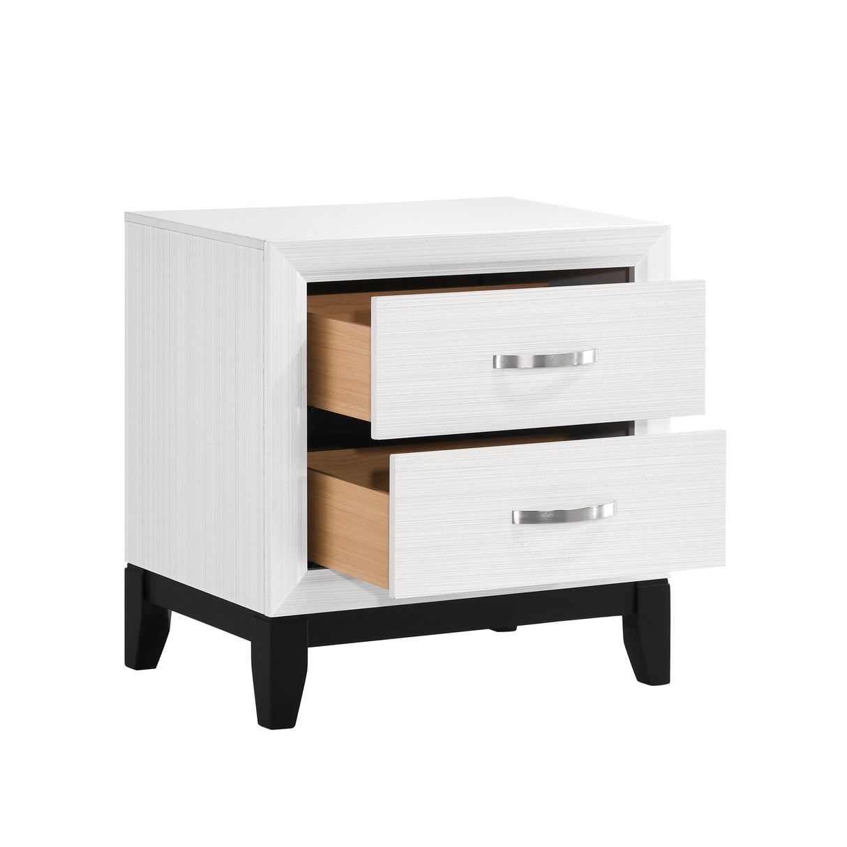 Davi White 5-Piece Bedroom Set (Queen Bed, Nightstand, Dresser, Mirror, Chest) from Homelegance - Luna Furniture