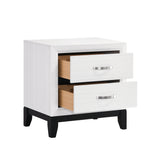 Davi White 5-Piece Bedroom Set (Queen Bed, Nightstand, Dresser, Mirror, Chest) from Homelegance - Luna Furniture