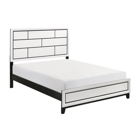 Davi White Full Bed from Homelegance - Luna Furniture