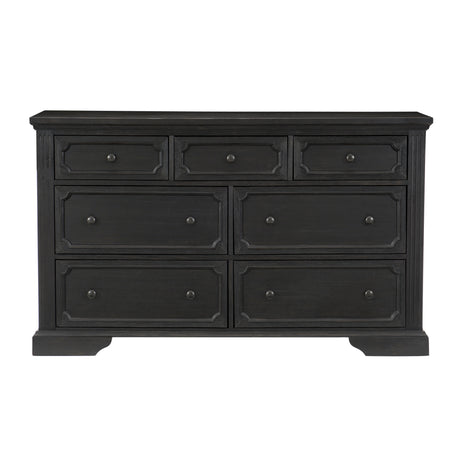 Cavalier Silver 4-Piece Bedroom Set (Queen Bed, Nightstand, Dresser, Mirror) from Homelegance - Luna Furniture