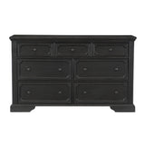 Bolingbrook Wire-Brushed Charcoal Mirror (Mirror Only) from Homelegance - Luna Furniture